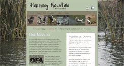 Desktop Screenshot of harmonyhuntingpudels.com